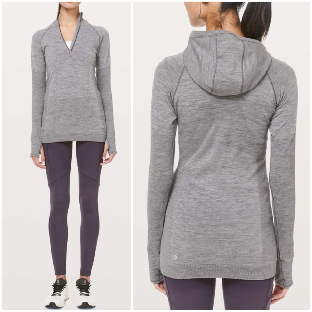 \Lululemon\ Swiftly Wool 1/2 Zip Hoodie